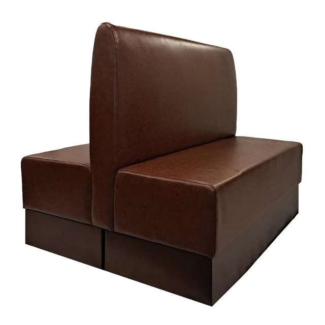 FU641 Double Booth in Bison Espresso Vinyl - JD Catering Equipment Solutions Ltd