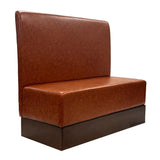 FU642 Single Booth in Bison Tan Vinyl - JD Catering Equipment Solutions Ltd