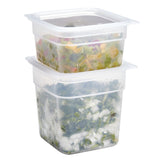 FU680 Cambro FreshPro Food Containers with Lid (Pack of 2 x 0.95ltr and 2 x 0.47Ltr)