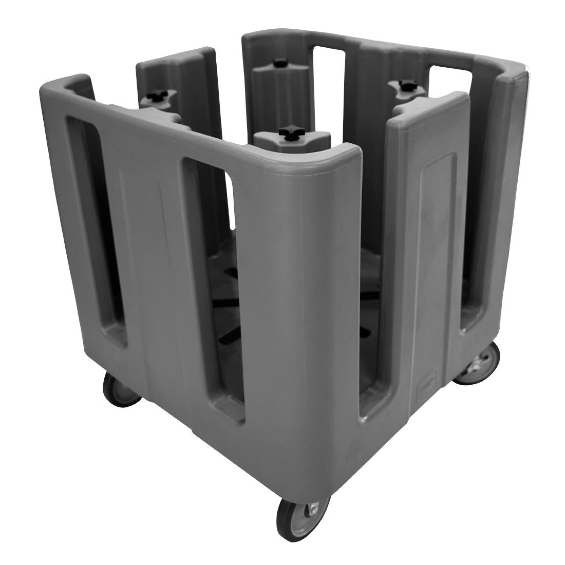 FU684 Cambro Compact Adjustable Dish Caddy Black