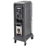 FU693 Cambro Ultra Pro Cart Tall Two Door Hot and Cold Food Cart Charcoal Grey