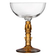 Onis Tiki Coupe Amber Stem Glasses 250ml (6 Pack)