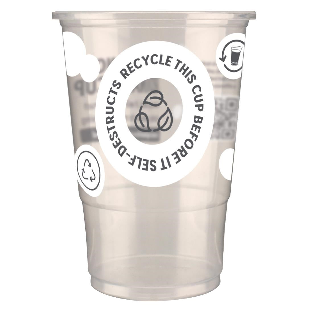 FU893 eGreen Printed TWOinONE Flexy Half-pint Glass CE Marked to Brim (Pack of of 1000)