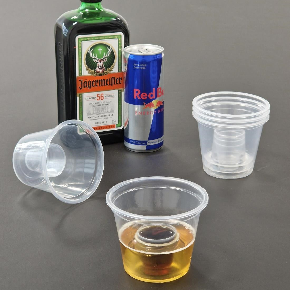 FU898 eGreen Bomb Shot Glasses UKCA and CE Marked 25/90ml to Brim (Pack of of 1000)