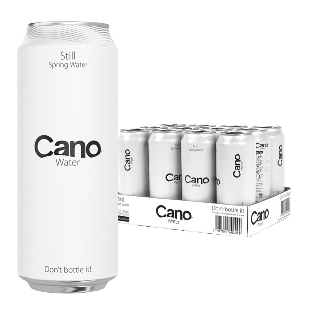 FU938 Cano Water Still Resealable 500ml (Pack of 12)
