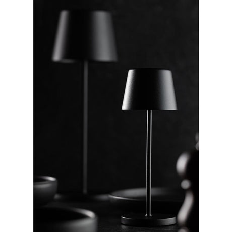 FU967 Utopia Bermuda Micro LED Cordless Lamp 210mm Black (Pack of 6)
