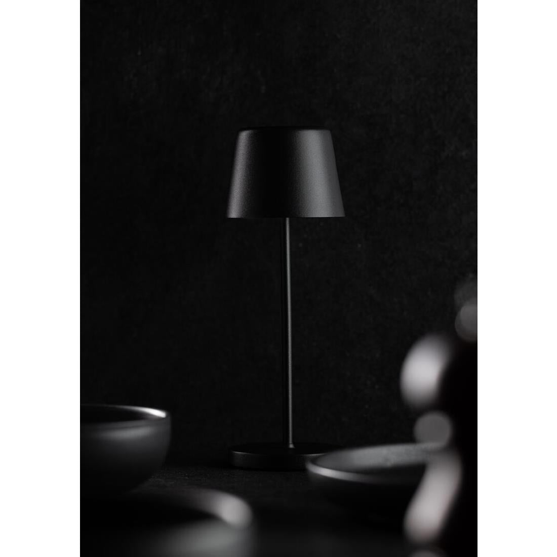 FU967 Utopia Bermuda Micro LED Cordless Lamp 210mm Black (Pack of 6)