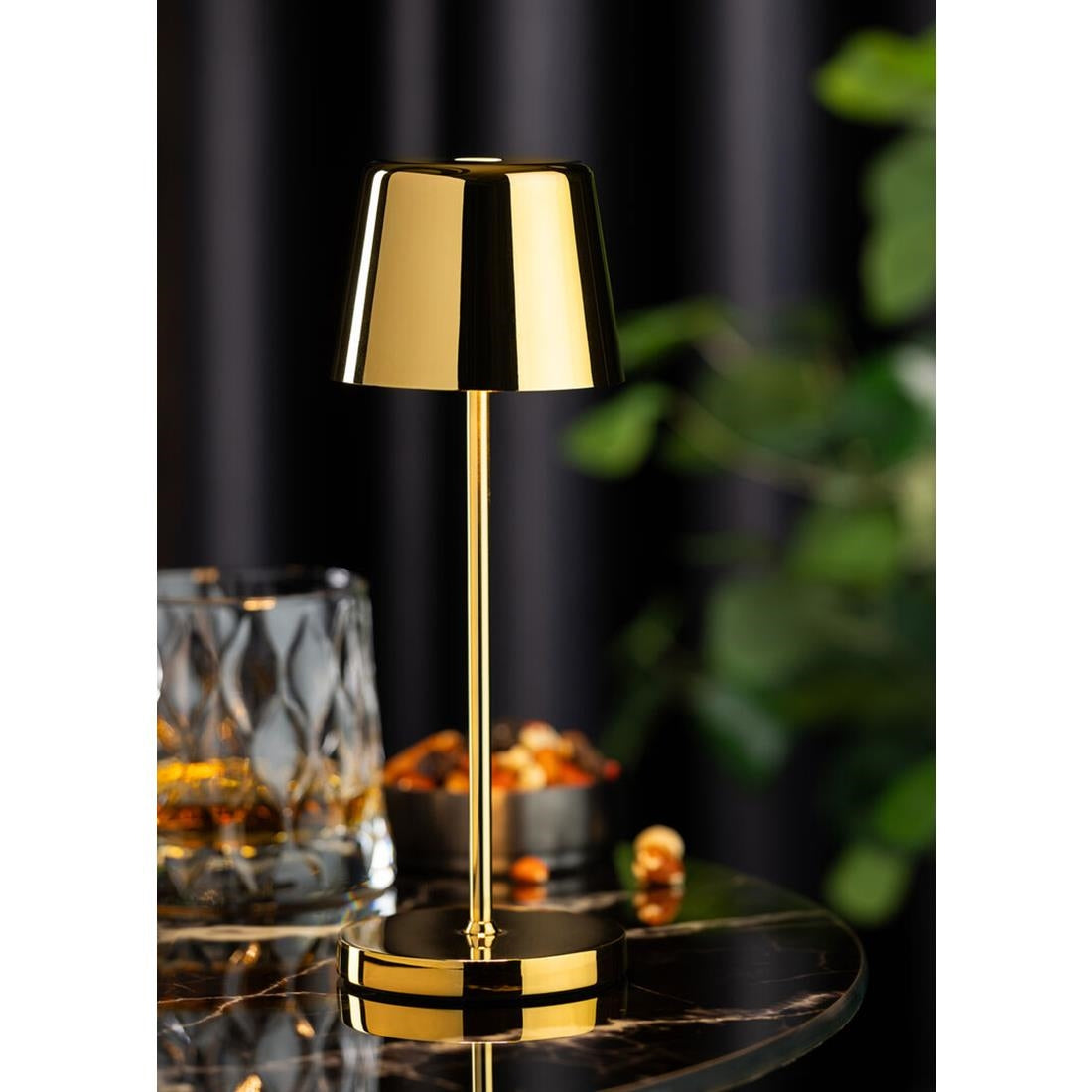 FU969 Utopia Bermuda Micro LED Cordless Lamp 210mm Gold (Pack of 6)