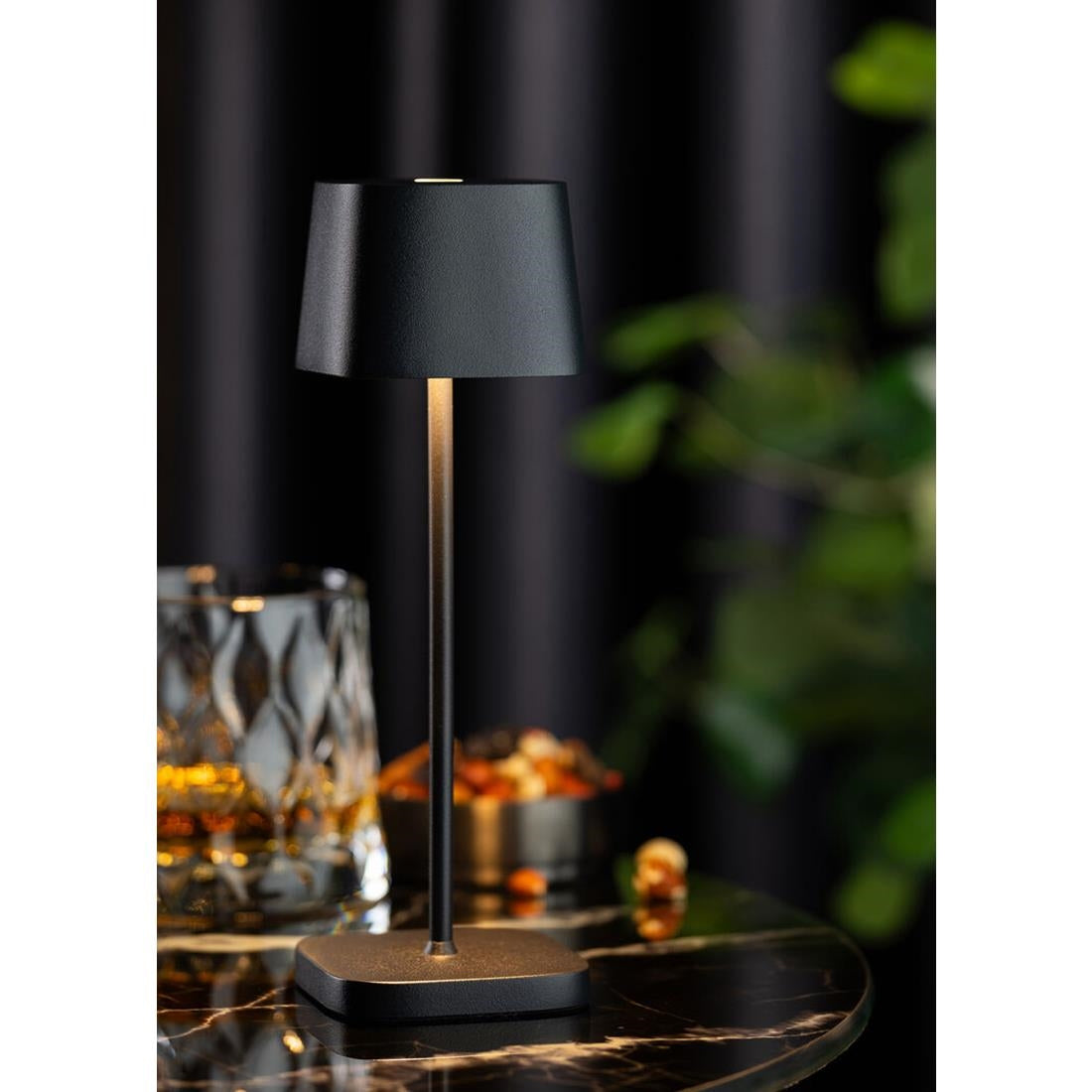 FU973 Utopia Montego Micro LED Cordless Lamp 200mm Black (Pack of 6)