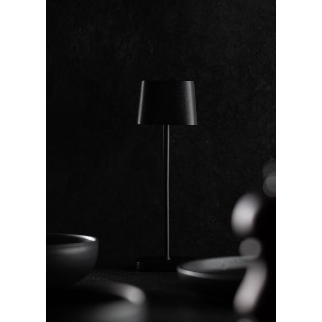 FU973 Utopia Montego Micro LED Cordless Lamp 200mm Black (Pack of 6)
