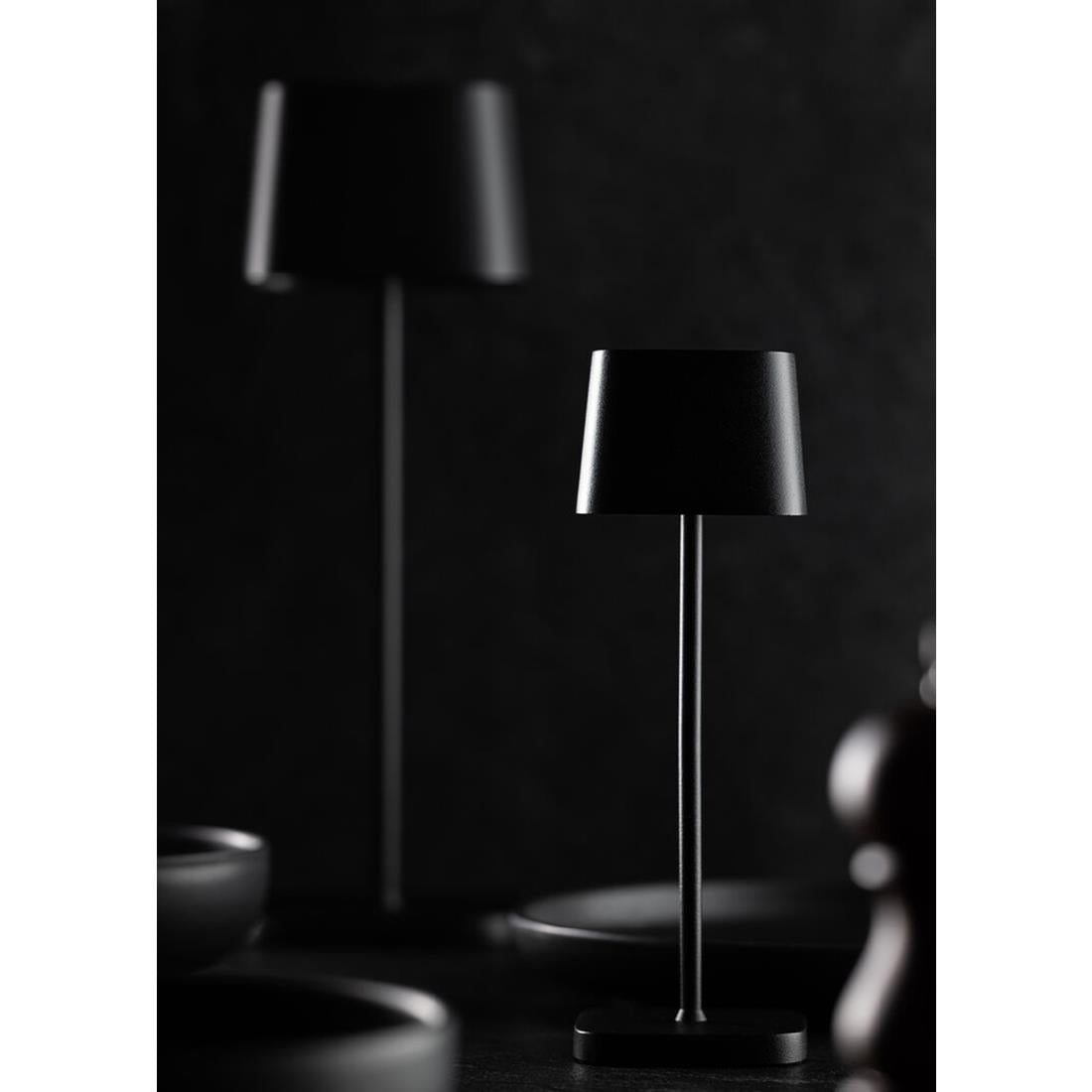 FU973 Utopia Montego Micro LED Cordless Lamp 200mm Black (Pack of 6)