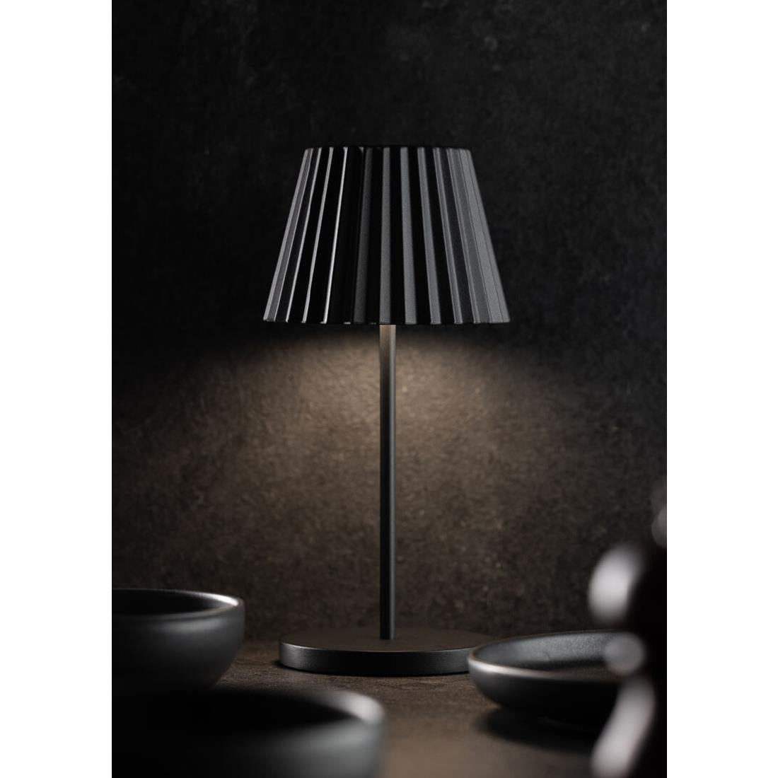 FU988 Utopia Dominica LED Cordless Lamp 260mm Black (Pack of 6)