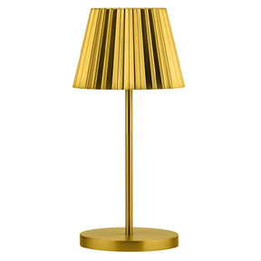 FU990 Utopia Dominica LED Cordless Lamp 260mm Brushed Gold (Pack of 6) - JD Catering Equipment Solutions Ltd