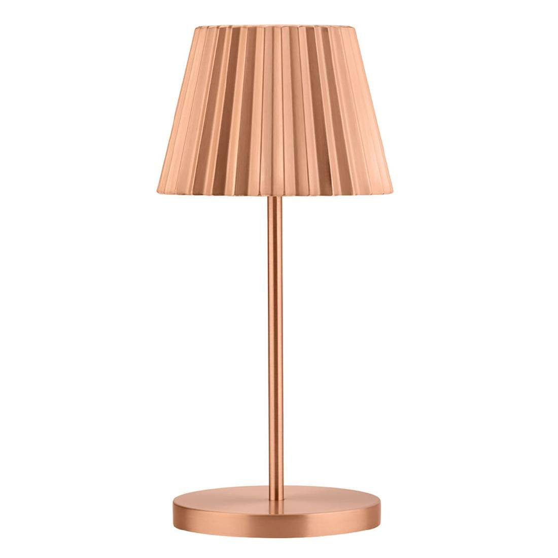FU991 Utopia Dominica LED Cordless Lamp 260mm Brushed Copper (Pack of 6)