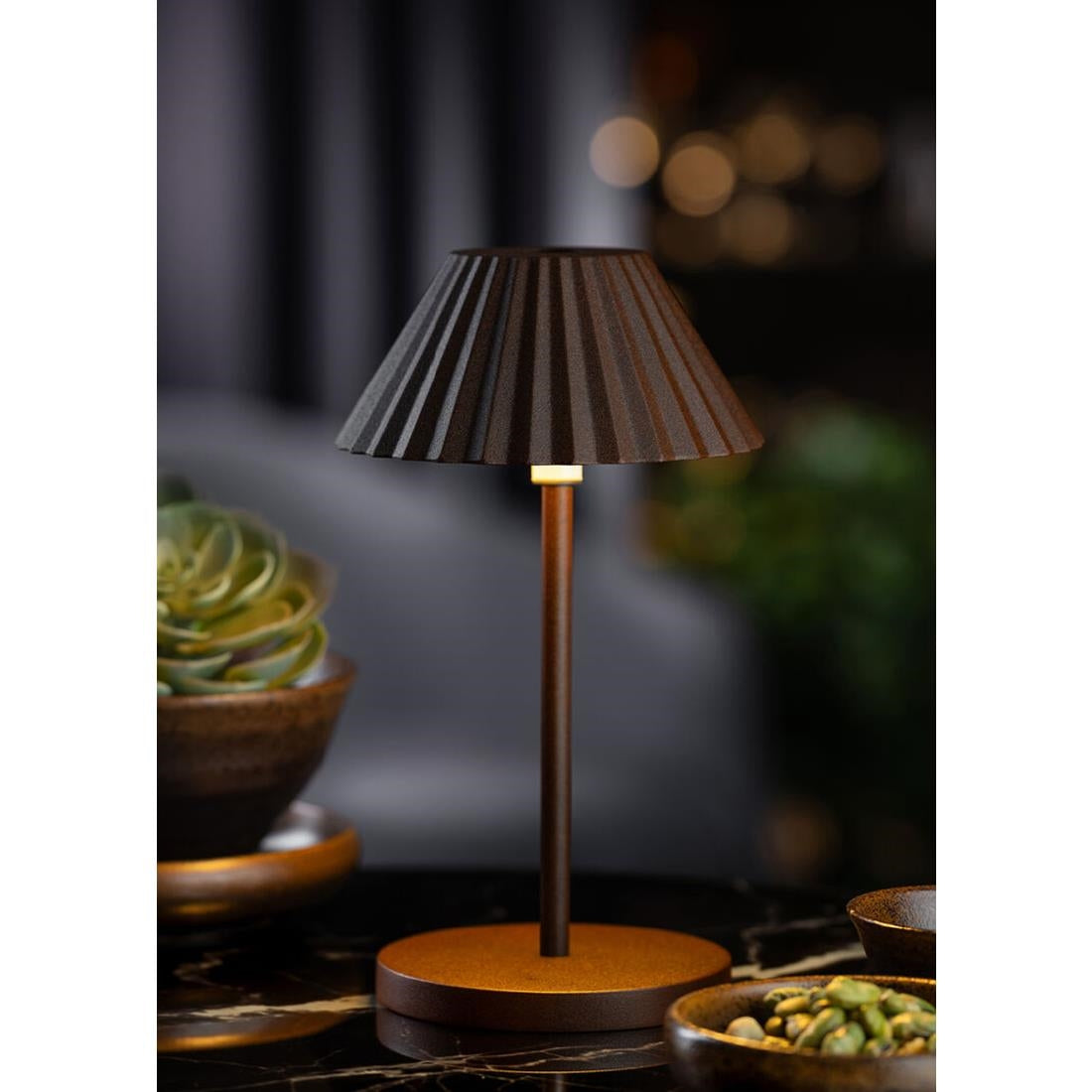 FU993 Utopia Aruba LED Cordless Lamp 230mm Cocoa (Pack of 6)
