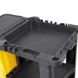 FU997 Jantex Cleaning Trolley Black