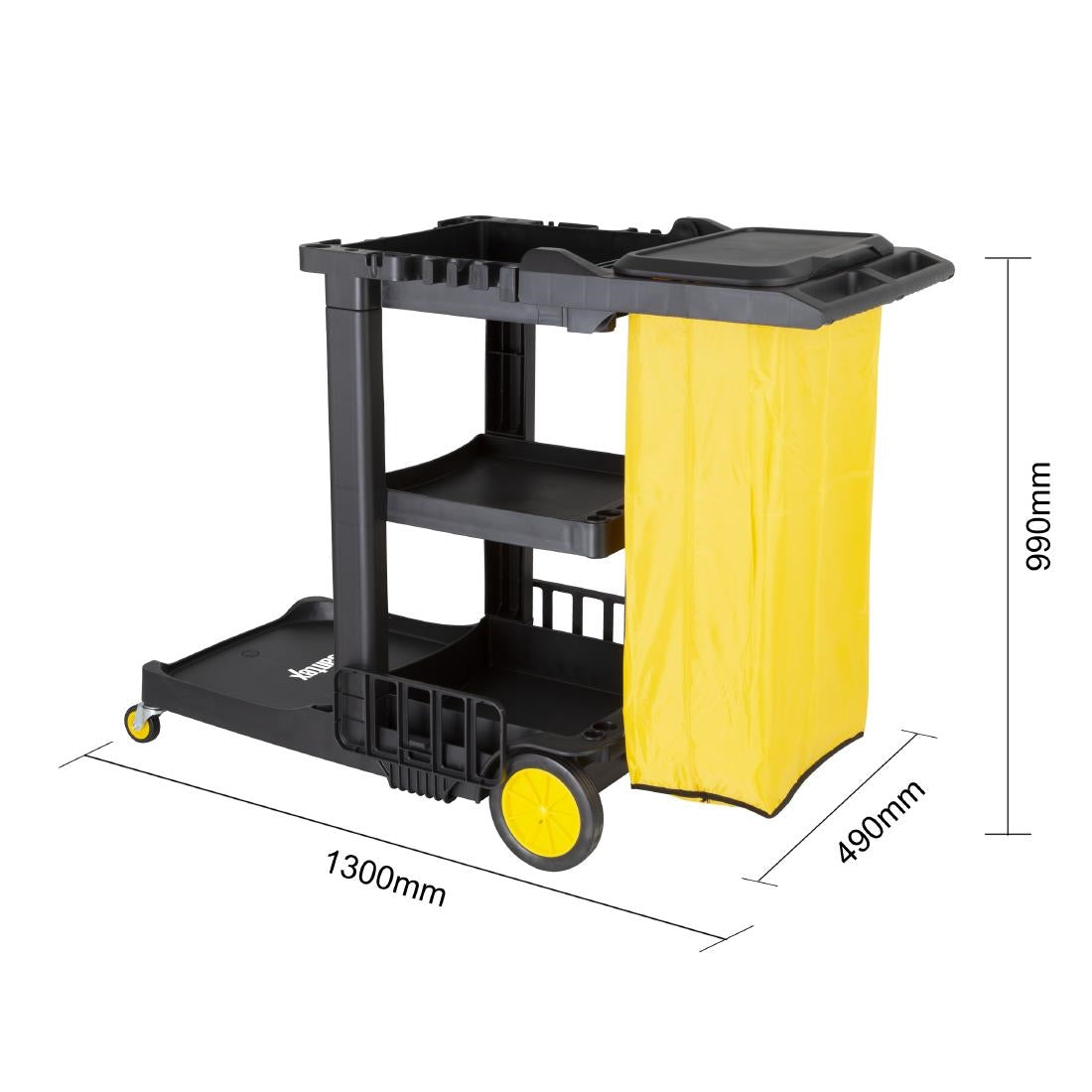 FU997 Jantex Cleaning Trolley Black