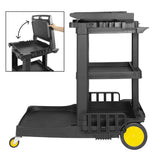 FU997 Jantex Cleaning Trolley Black