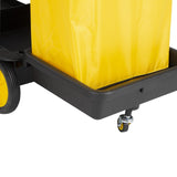 FU998 Jantex Cleaning Trolley Black with Lockable Cabinet