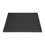 Bolero Aluminium Square Table Top Black 700x700mm