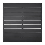 Bolero Aluminium Square Table Top Black 700x700mm