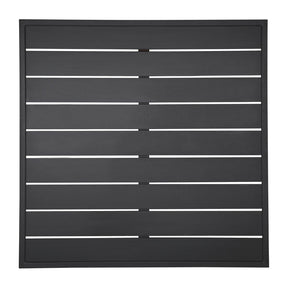 Bolero Aluminium Square Table Top Black 700x700mm