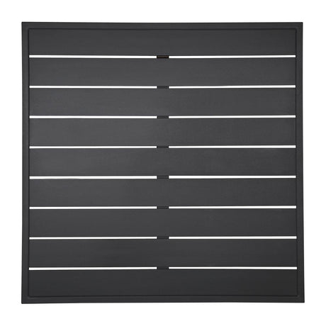 Bolero Aluminium Square Table Top Black 700x700mm