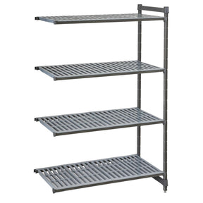 Cambro Camshelving Basics Plus Add-On Unit 4 Tier With Vented Shelves 1830(H)x 718(W)x 540(D)mm
