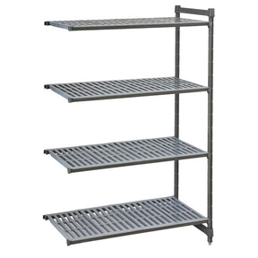 Cambro Camshelving Basics Plus Add-On Unit 4 Tier With Vented Shelves 1830(H)x 1328(W)x 540(D)mm