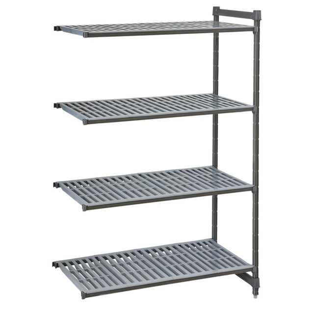 Cambro Camshelving Basics Plus Add-On Unit 4 Tier With Vented Shelves 1830(H)x 1175(W)x 610(D)mm