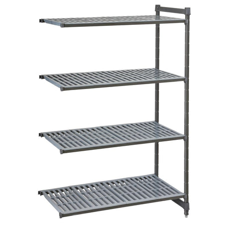 Cambro Camshelving Basics Plus Add-On Unit 4 Tier With Vented Shelves 1630(H)x 1480(W)x 610(D)mm