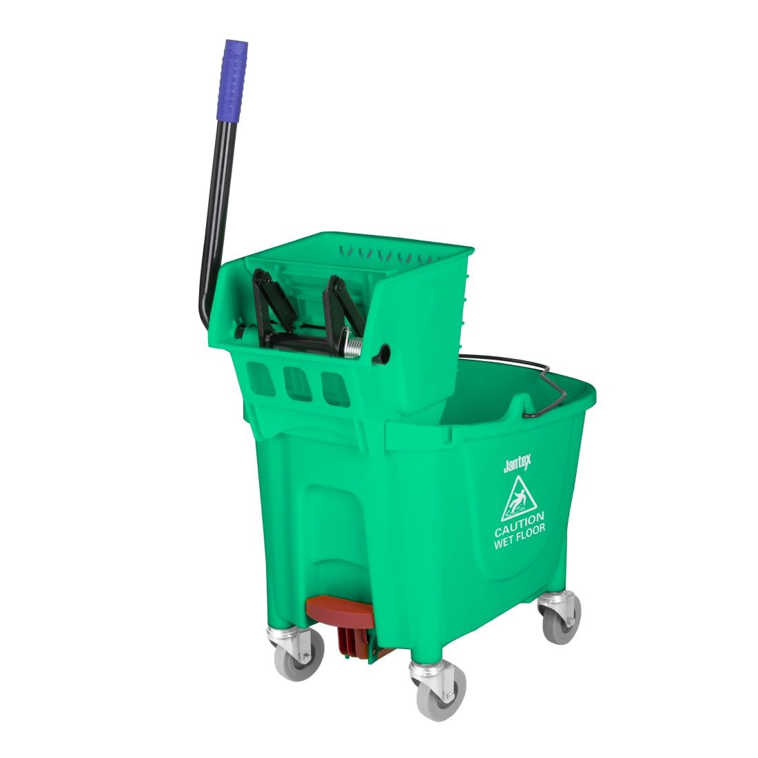 FW867 Jantex 30ltr Mop Bucket with Foot Pedal release - Green