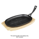 FW979 Olympia Hevea Board for Cast Iron Oval Sizzler 335x205mm for GJ557