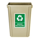FX149 Jantex Slim Bin 60Ltr Beige