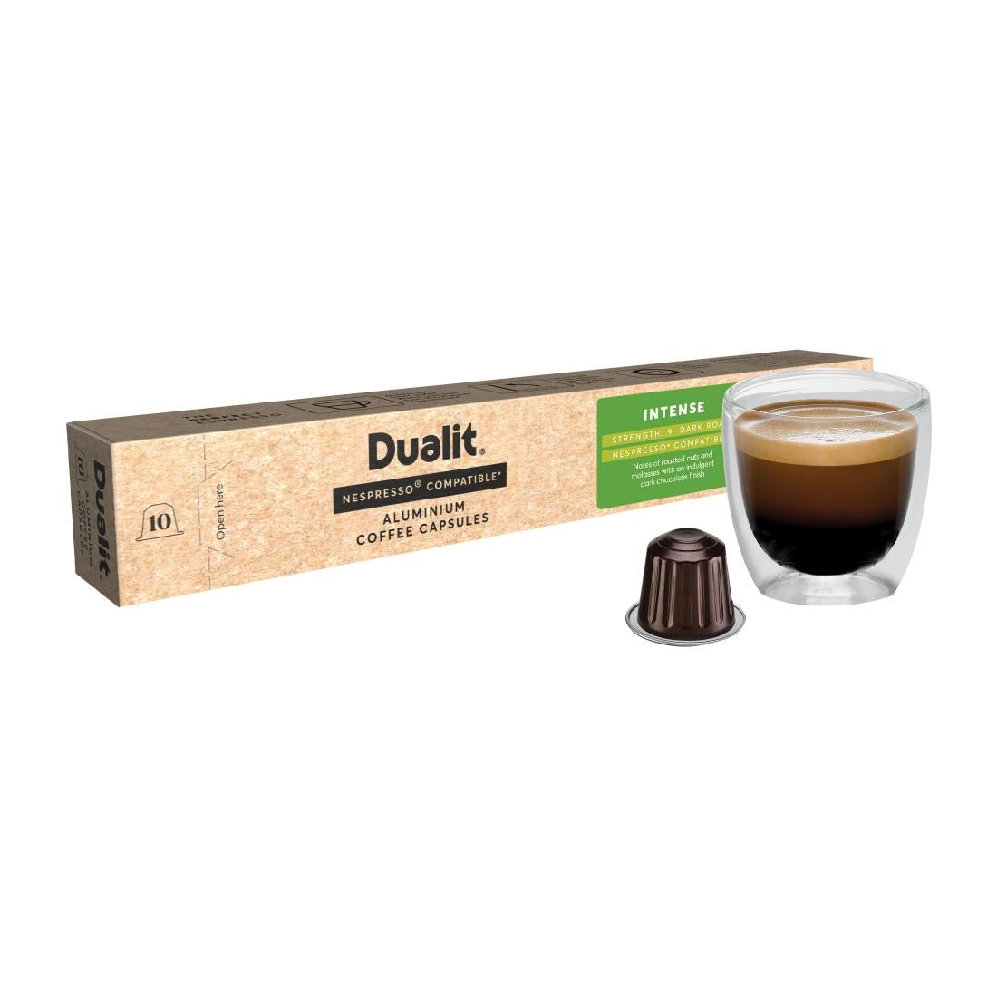 FX181 Dualit Intense Aluminium Coffee Capsules (Pack of 10)