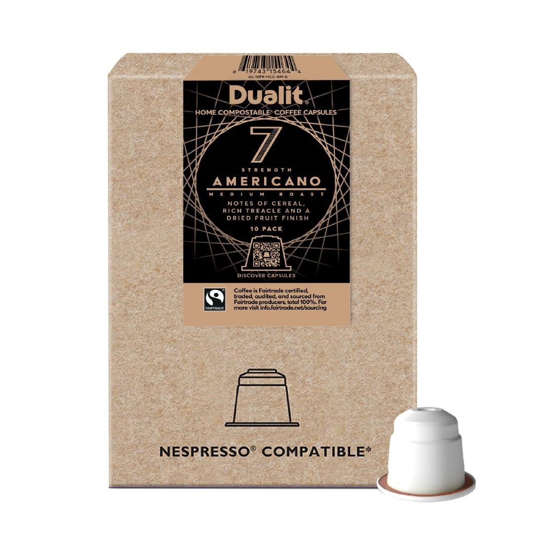 FX185 Dualit Americano Home Compostable Capsules (Pack of 10)