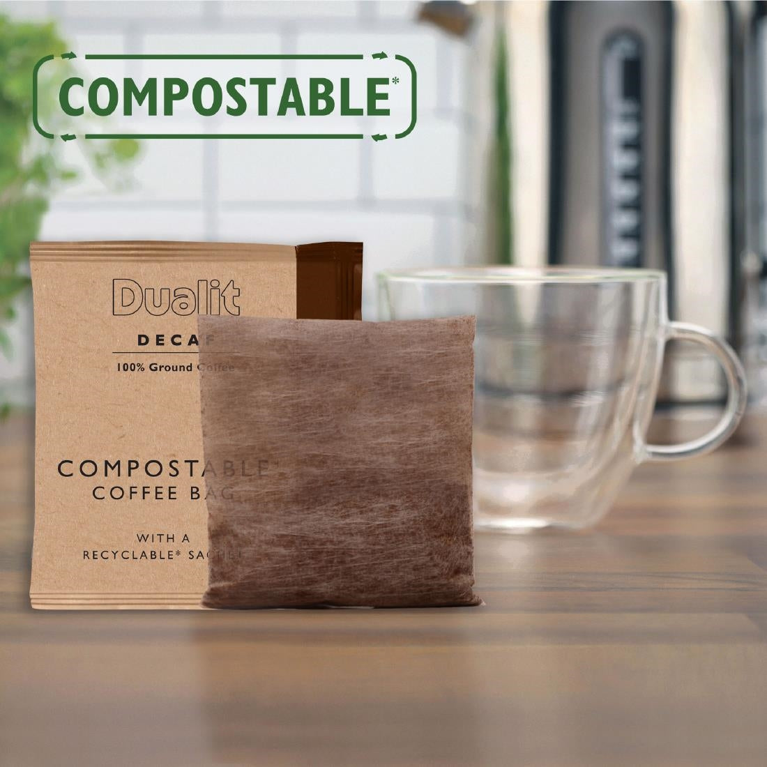 FX189 Dualit Decaf Compostable Coffee Bags (Pack of 40)