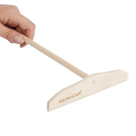 FX199 KitchenCraft Crepe Spreader Beechwood - JD Catering Equipment Solutions Ltd