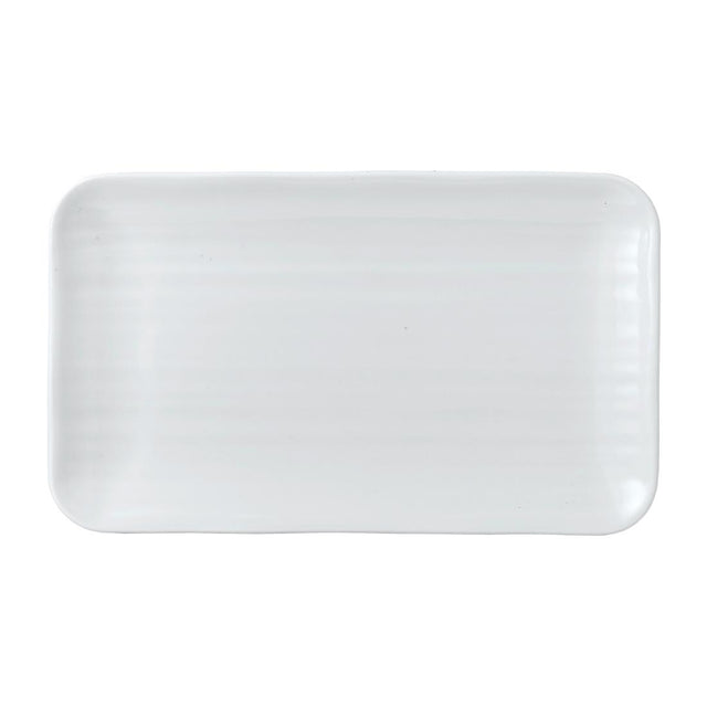 Dudson White Organic Rectangular Plates 270x160mm (12 Pack)