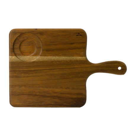 Dudson Acacia Wood Square Handled Boards 380x355mm (4 Pack)