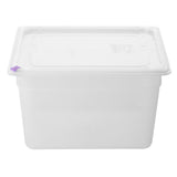 FZ091 Hygiplas Click PP GN Pan 1/2 with Lid and 7 colour clips-200mm 11.7Ltr (Pack 4)