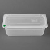 FZ092 Hygiplas Click PP GNPan 1/3 with Lid and 7 colour clips-100mm 3.6Ltr (Pack 4)