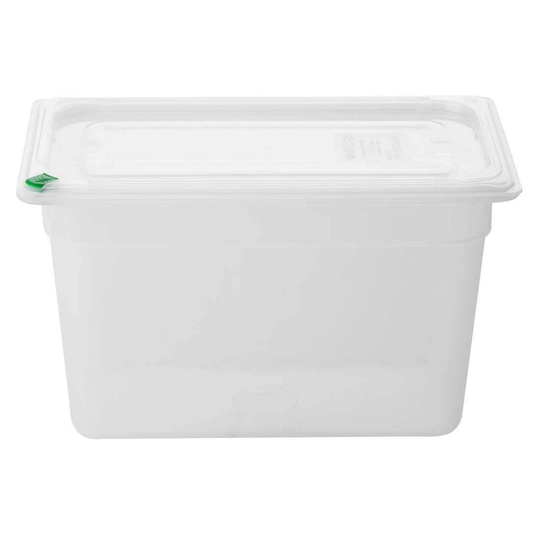 FZ094 Hygiplas Click PP GN Pan 1/3 with Lid and 7 colour clip -200mm 6 9/10Ltr(Pack 4)