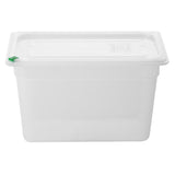 FZ094 Hygiplas Click PP GN Pan 1/3 with Lid and 7 colour clip -200mm 6 9/10Ltr(Pack 4)