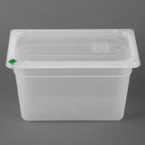 FZ094 Hygiplas Click PP GN Pan 1/3 with Lid and 7 colour clip -200mm 6 9/10Ltr(Pack 4)
