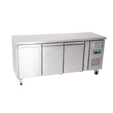 G378 Polar U-Series Triple Door Counter Fridge