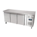 G378 Polar U-Series Triple Door Counter Fridge