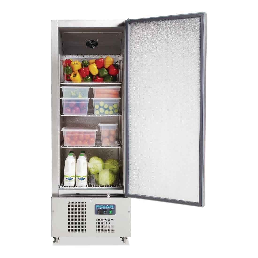 G590 Polar G-Series Upright Slimline Fridge 440Ltr