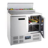 G604 Polar G-Series Pizza Prep Counter Fridge