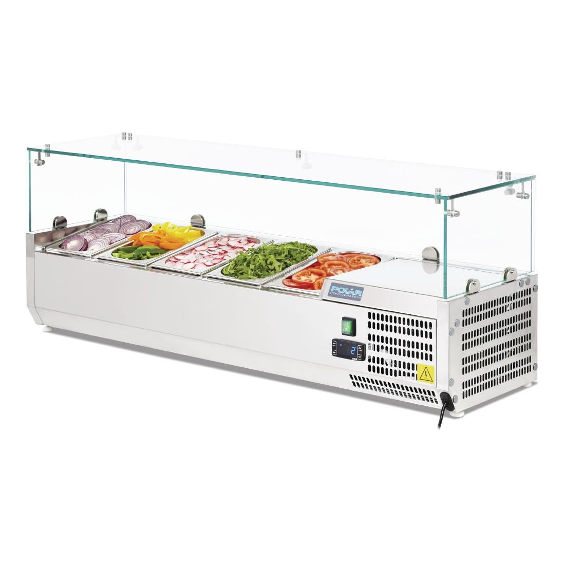 G608 Polar G-Series Countertop Prep Fridge 5x 1/4GN